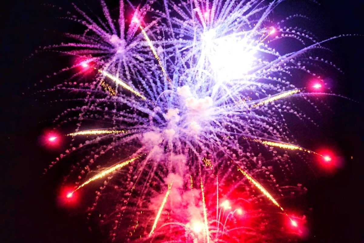 種子島の星原夏祭りの花火3